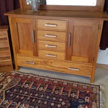 1930s Solid Rimu Sideboard1